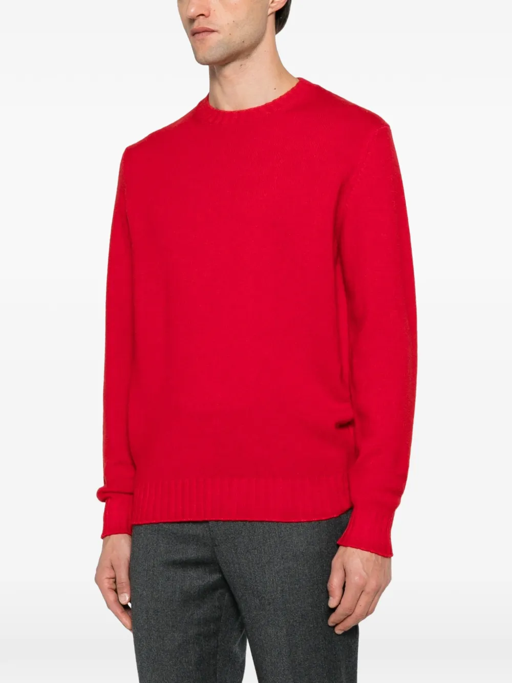 Filippo De Laurentiis crew neck long-sleeve sweater Rood