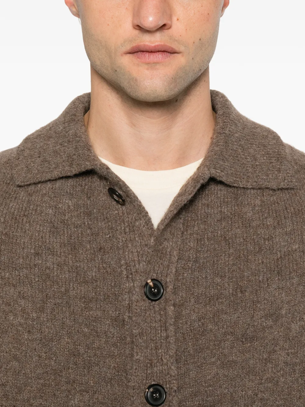 Filippo De Laurentiis button-fastening cardigan Bruin