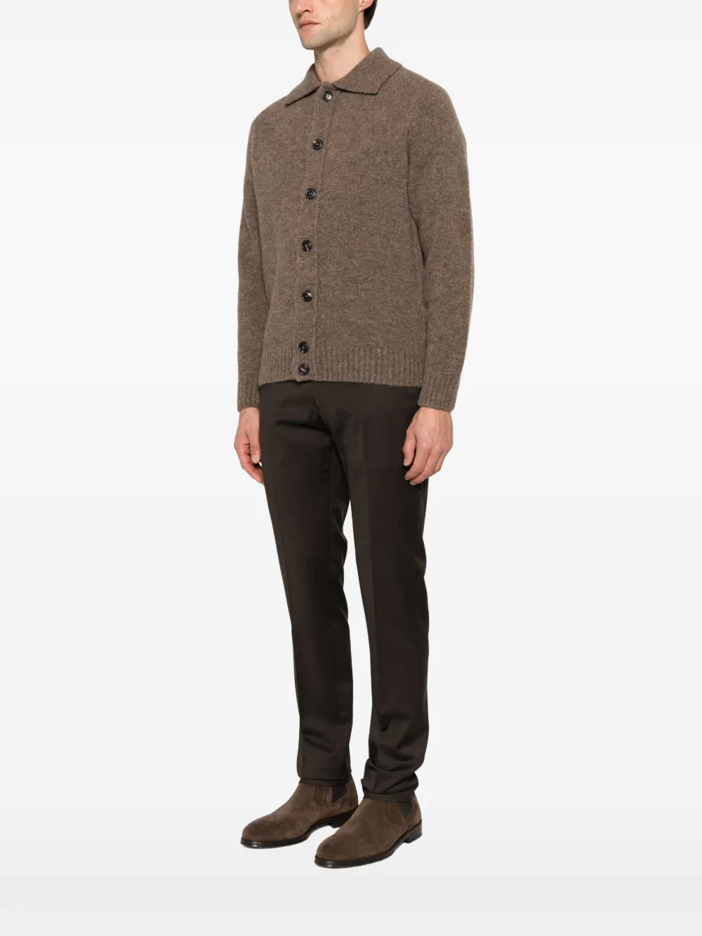 Filippo De Laurentiis button-fastening cardigan Bruin