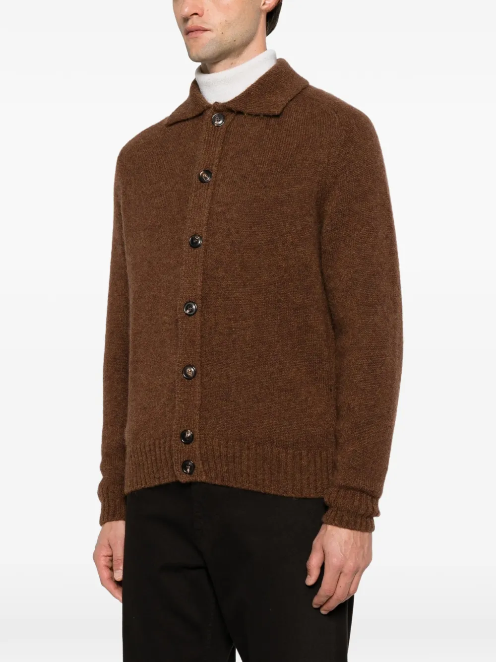 Filippo De Laurentiis button-fastening cardigan Bruin