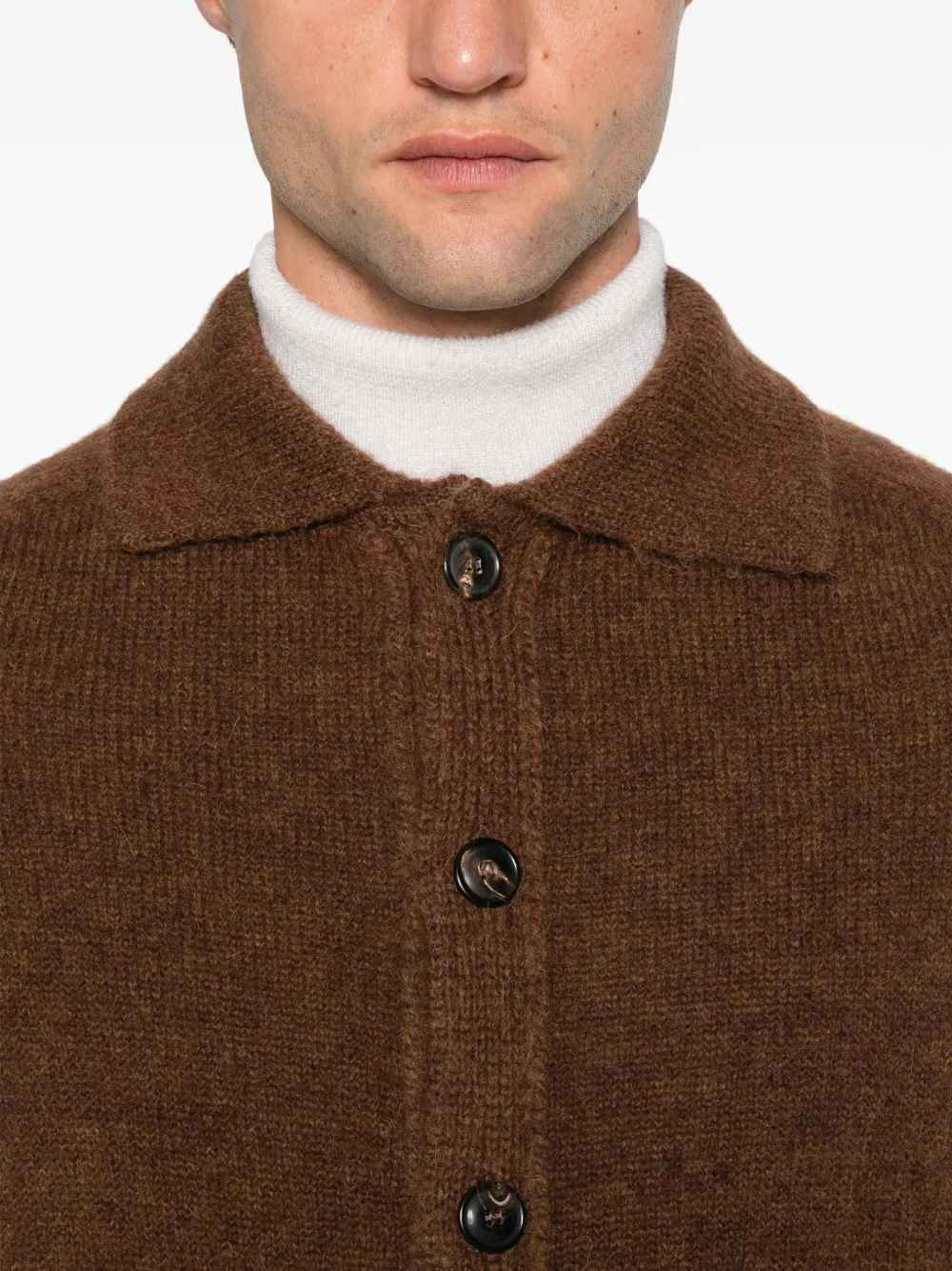 Filippo De Laurentiis button-fastening cardigan Bruin
