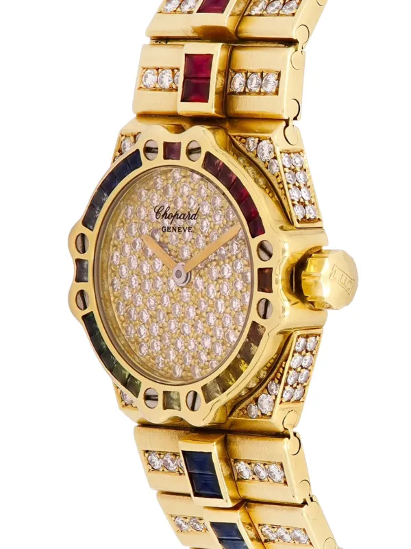 Chopard Pre-owned St. Moritz Diamond 24mm Watch in Gold