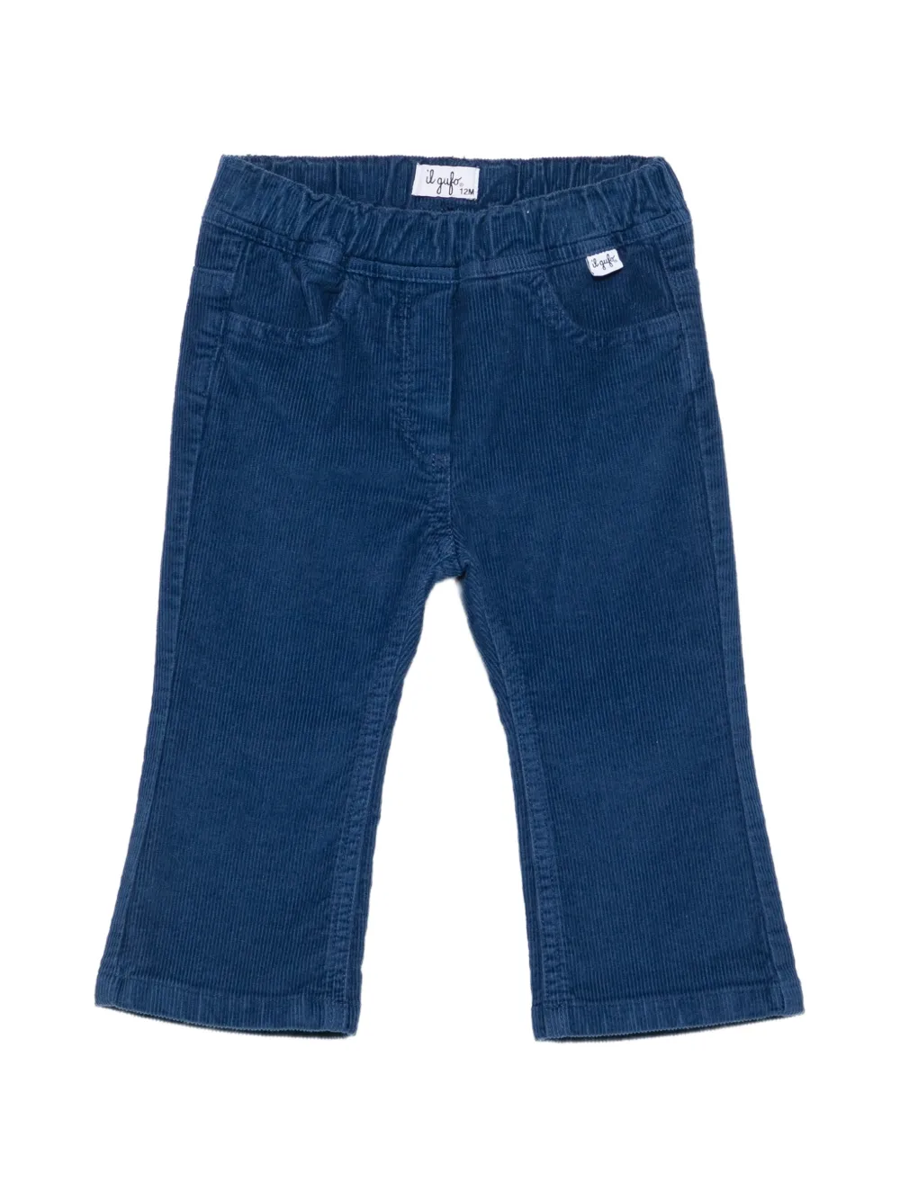 Il Gufo corduroy-effect trousers Blauw