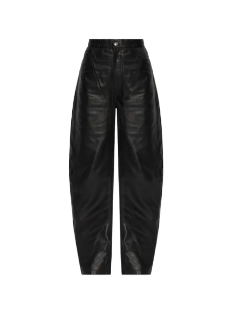 ROTATE BIRGER CHRISTENSEN leather cargo pants black