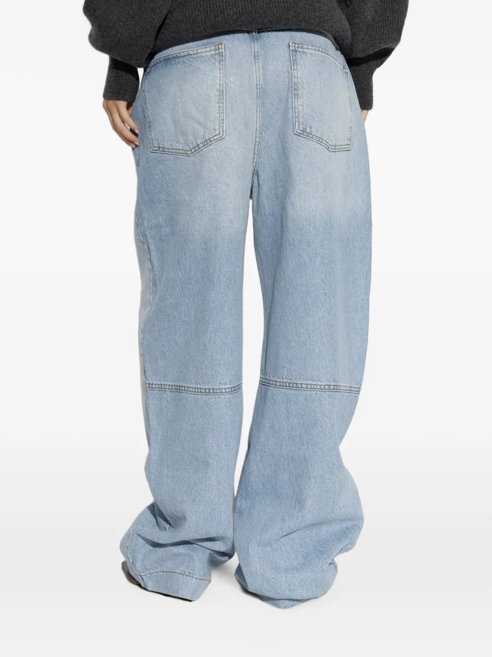 ROTATE BIRGER CHRISTENSEN Jeans met wijde pijpen Blauw