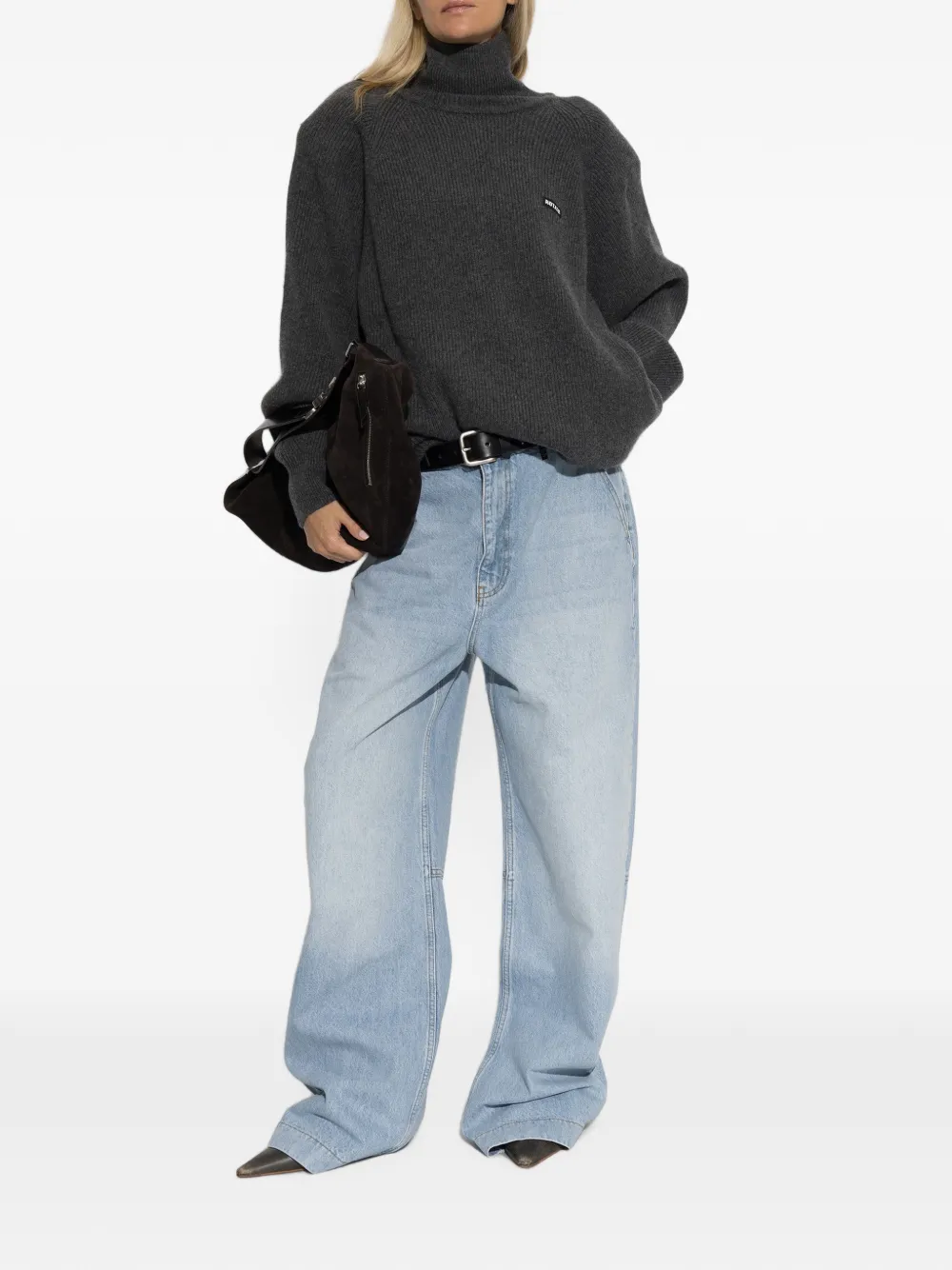 ROTATE BIRGER CHRISTENSEN Jeans met wijde pijpen Blauw