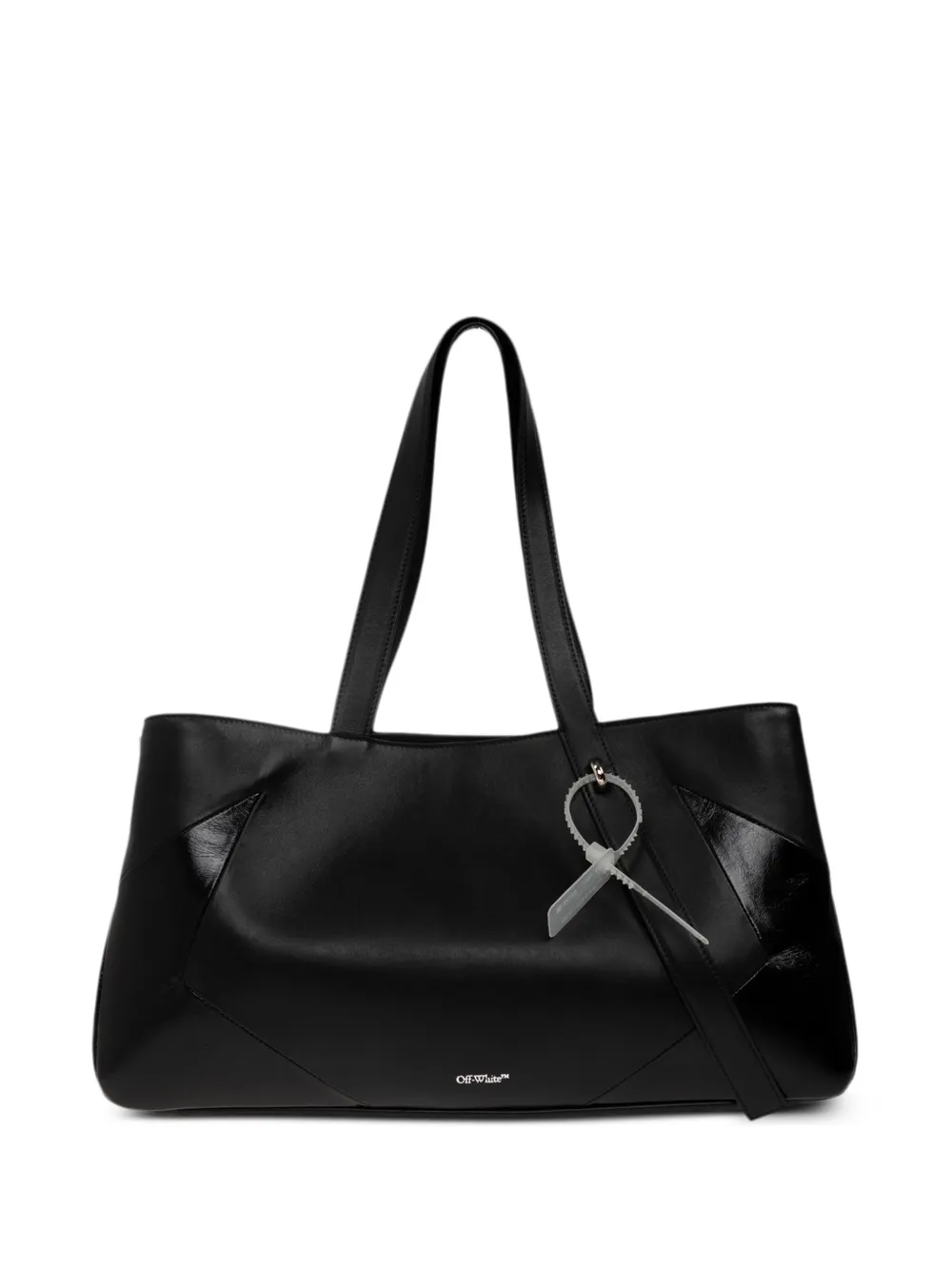 Off-White large Oyah East West leather shoulder bag - Nero