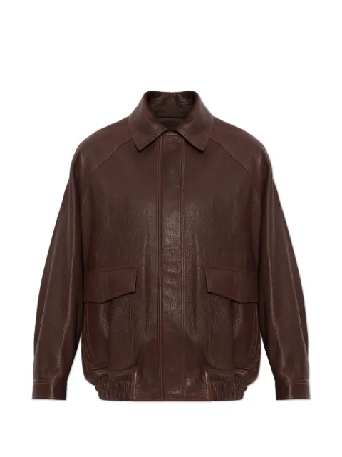 Róhe grained leather jacket