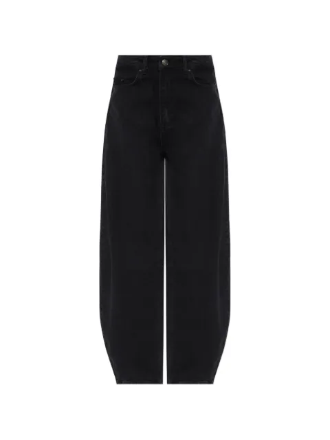 ROTATE BIRGER CHRISTENSEN draped barrel-leg jeans black denim
