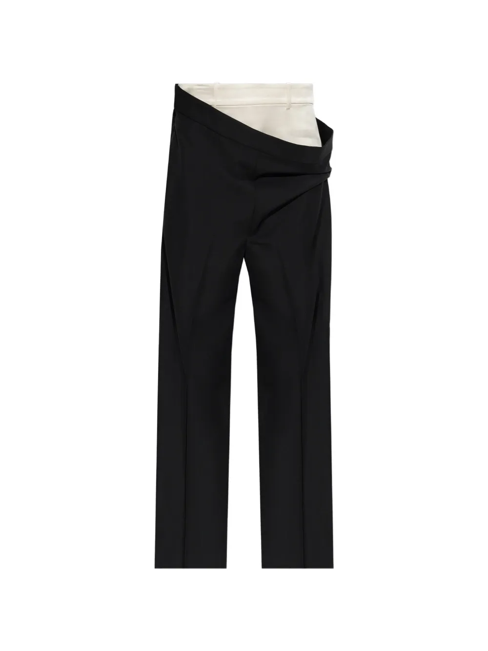 Róhe pleated fold-over trousers