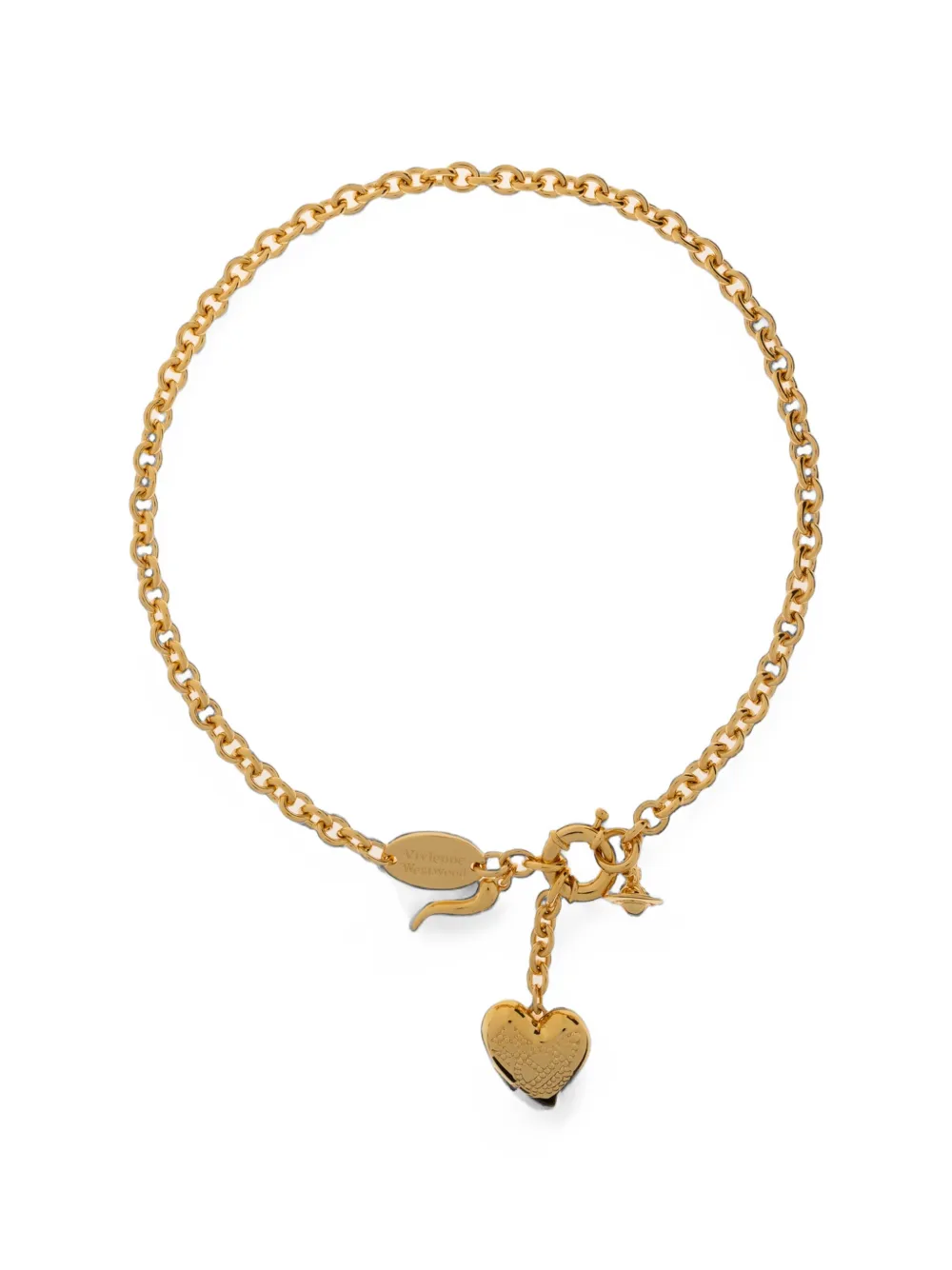 Vivienne Westwood heart-pendant Orb-detail necklace · OS