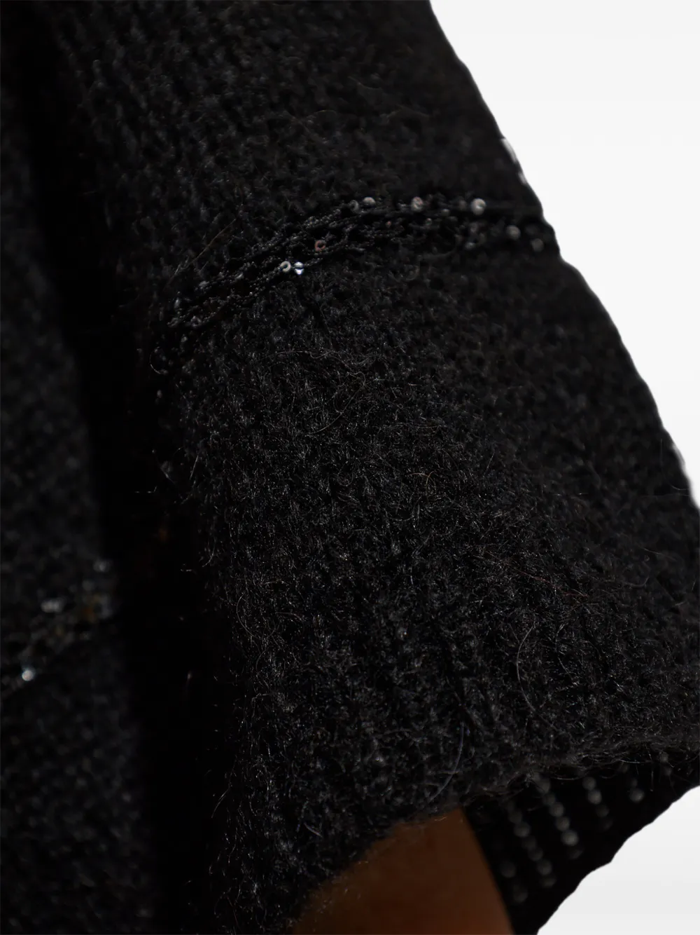Fabiana Filippi sequin-embellished sweater Zwart