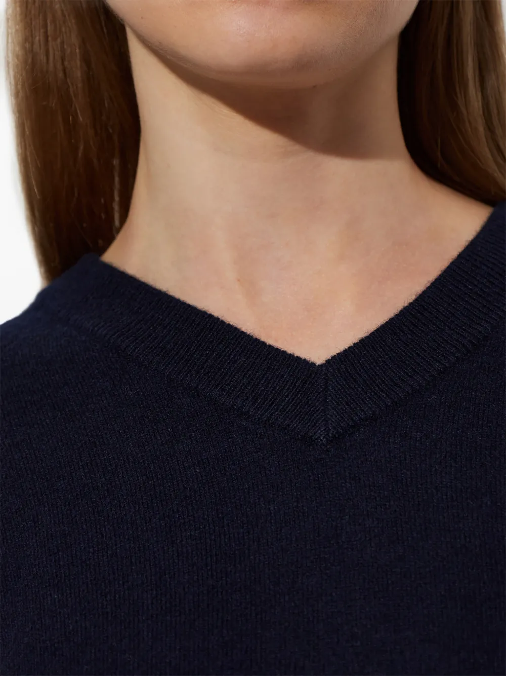 Gestuz Gzmanzi trui met V-hals Blauw