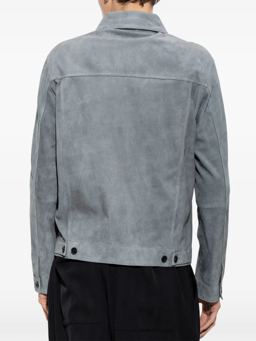 Arma Jaden leren jack Blauw