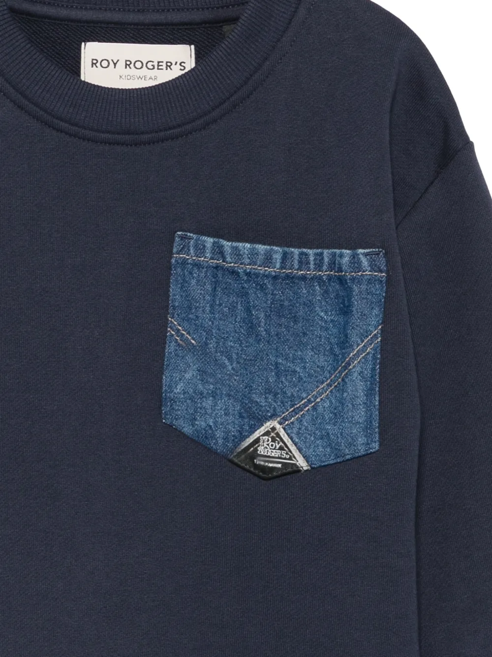 Roy Rogers Kids Trui met denimzak Blauw