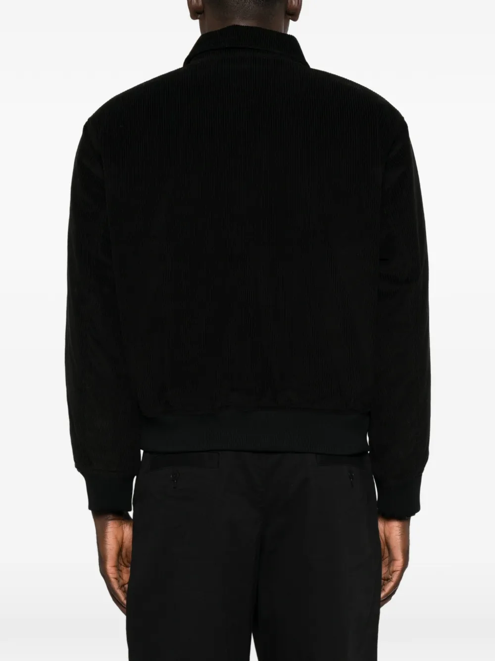 Lacoste Ribfluwelen shirtjack Zwart