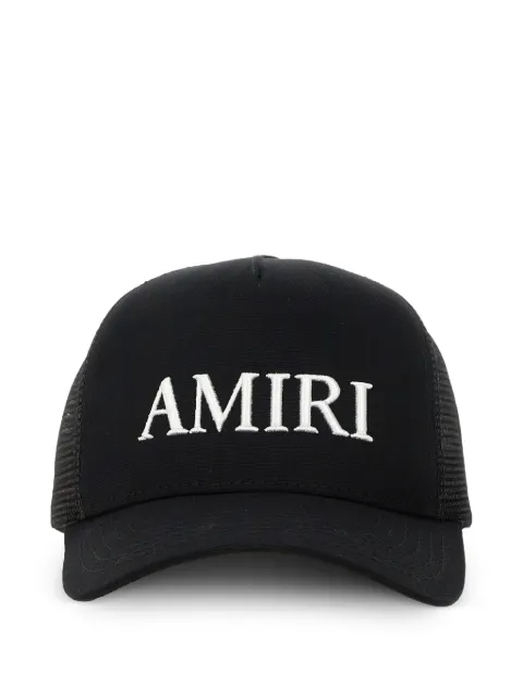 AMIRI logo-embroidered mesh-panel cap
