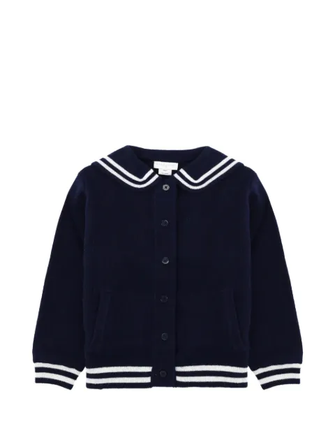 Stella McCartney Kids striped-trims cardigan