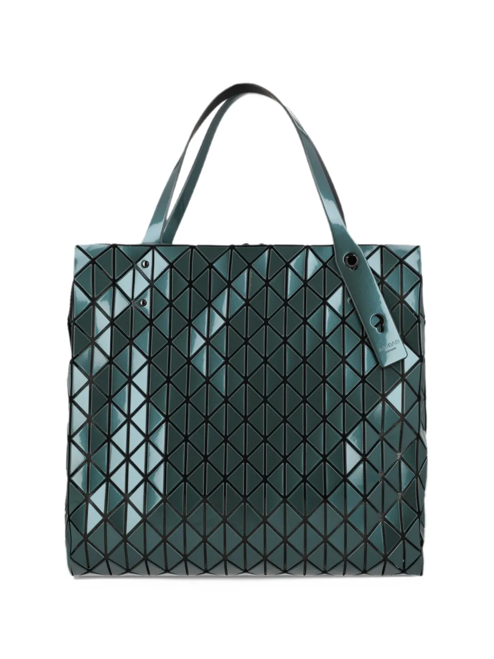 Bao Bao Issey Miyake Row geometric panelled tote bag - Verde