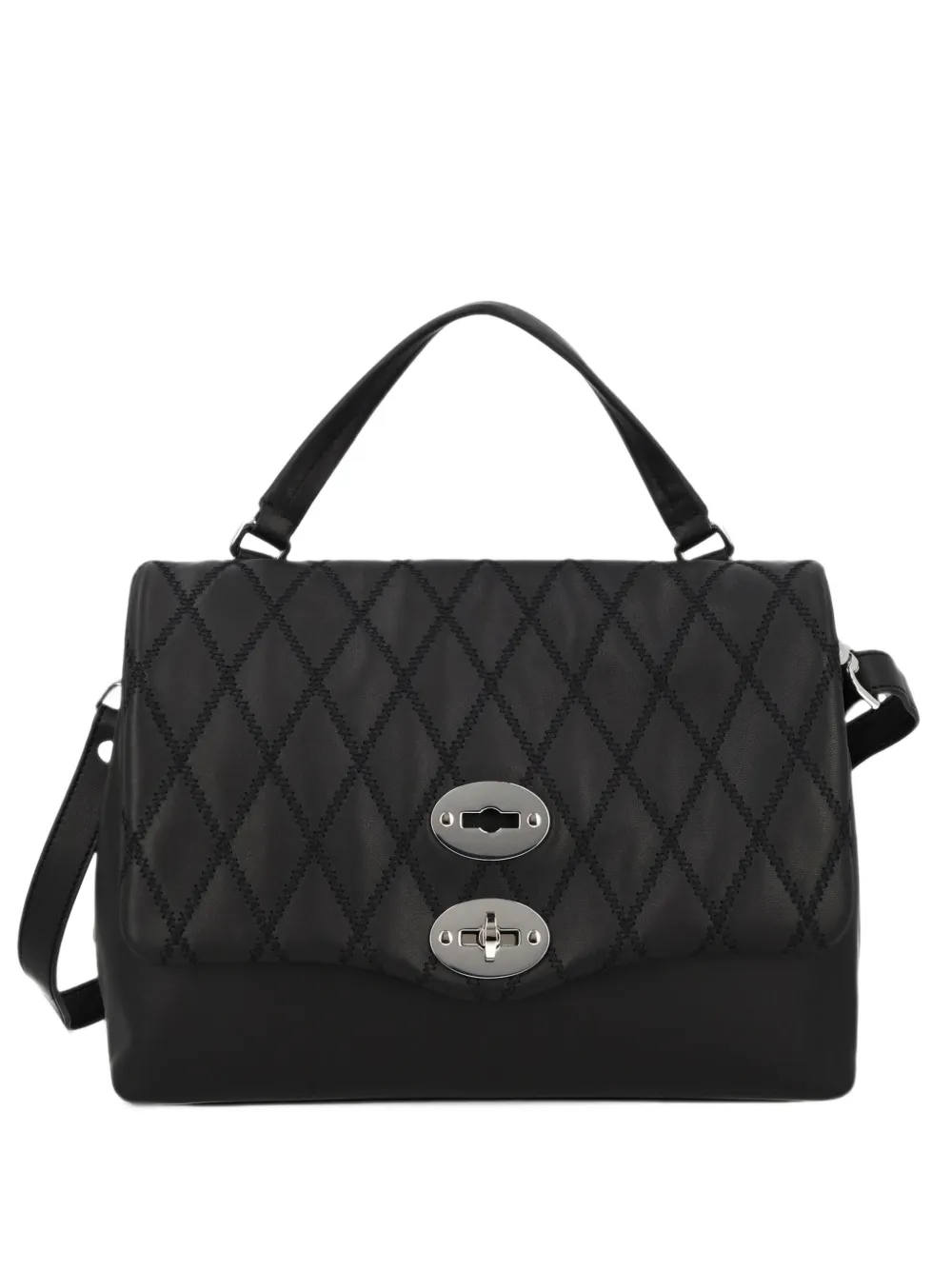 Zanellato small Postina diamond-quilted tote bag - Nero