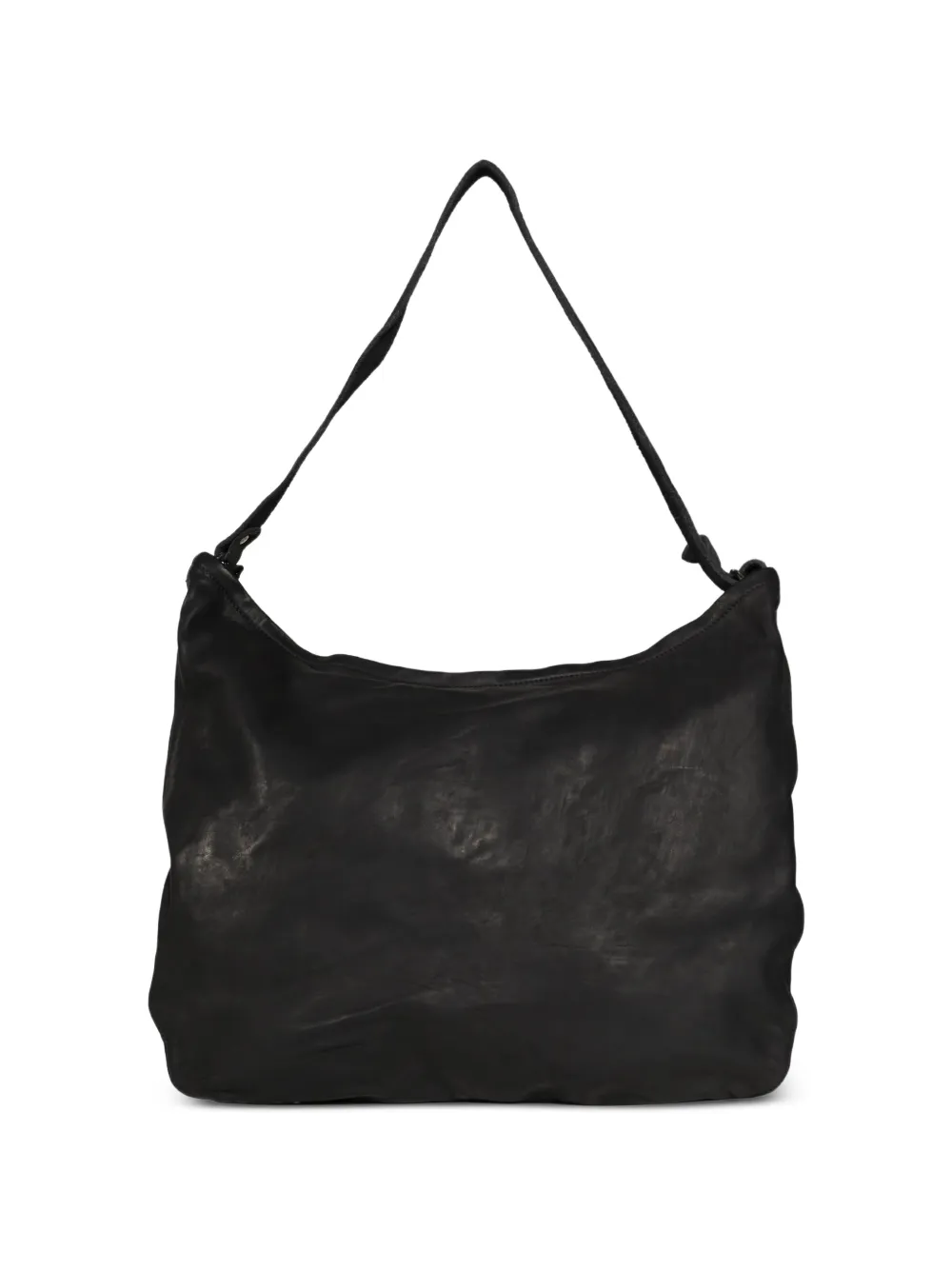 Guidi leather shoulder bag - Nero