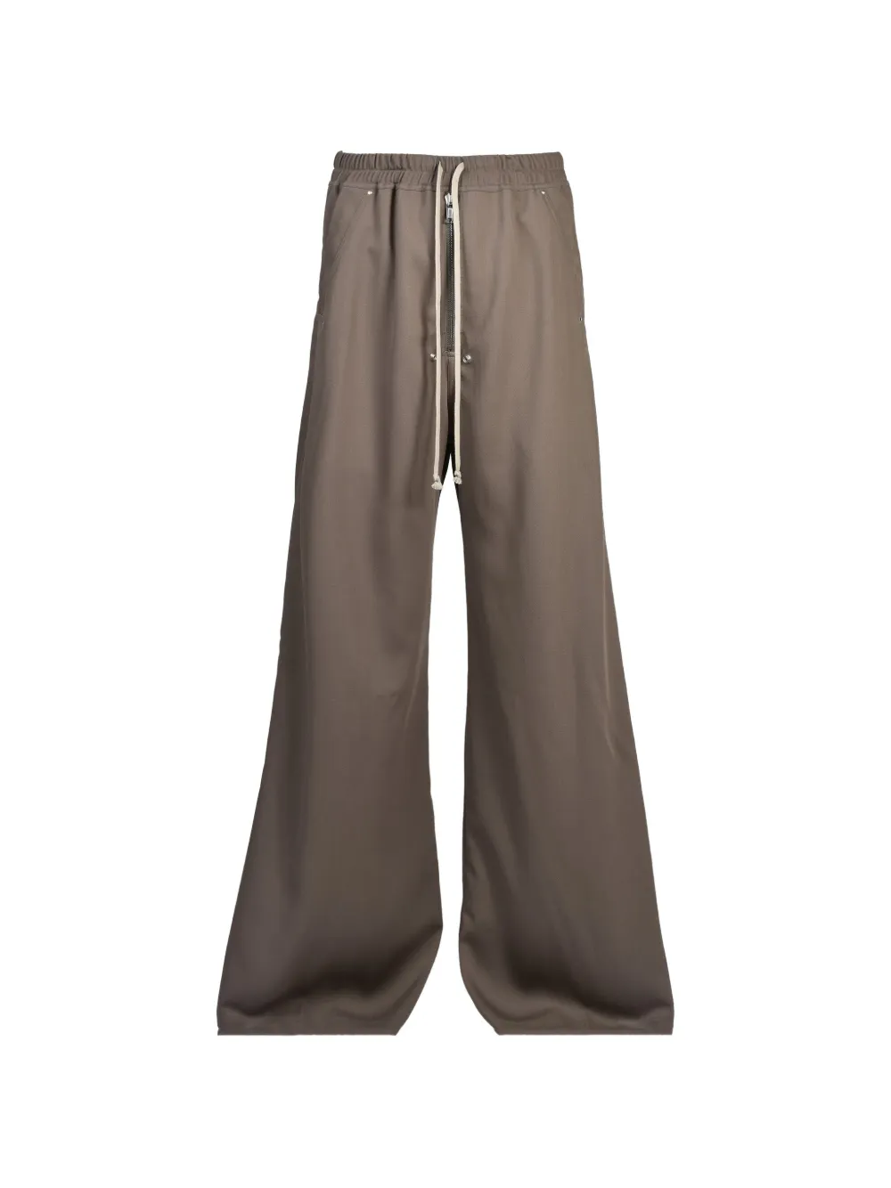 Rick Owens Bela drawstring wide-leg wool trousers - Grigio
