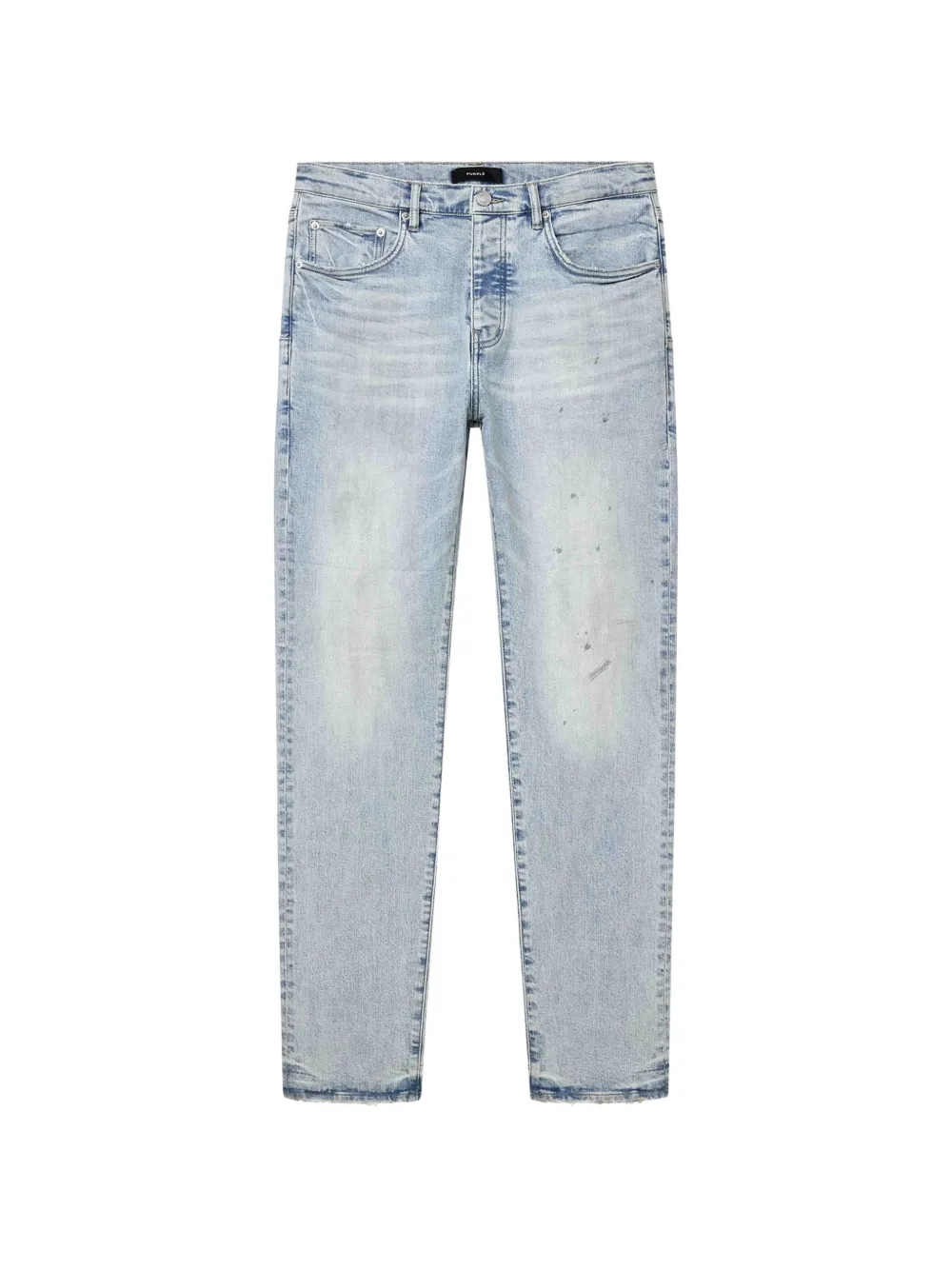 Purple Brand P005 distressed paint-splatter jeans - Blu