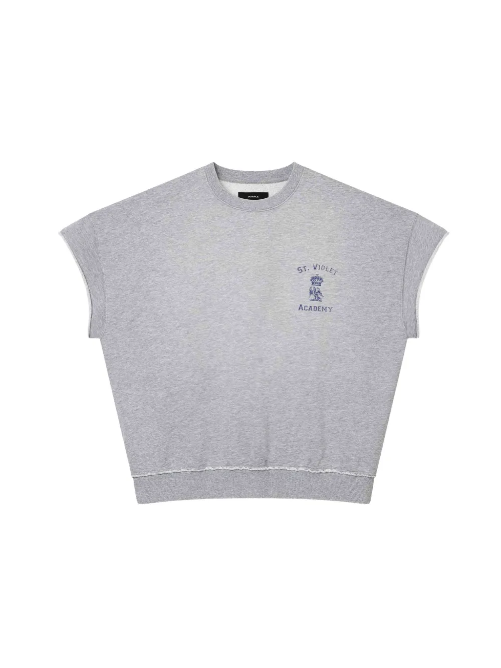 Purple Brand St. Violet logo-print fleece T-shirt