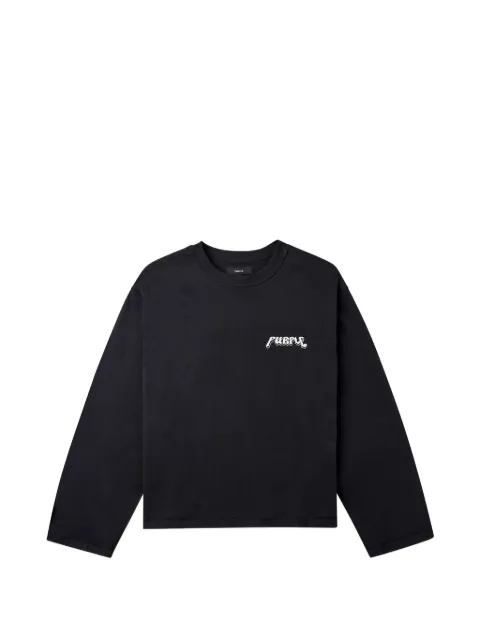 Purple Brand Cropped-Sweatshirt mit Logo-Print