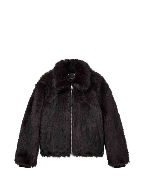 Purple Brand faux-fur jacket