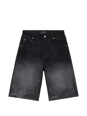 Sacai Belted barrel-leg Shorts | Black | FARFETCH