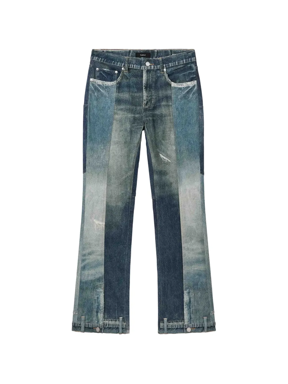 Purple Brand Upside Down flared jeans - Blu