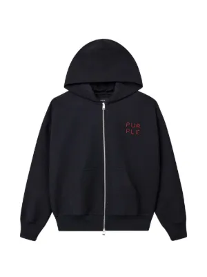CORTEIZ Island puff-print zip-up Hoodie | Black | FARFETCH