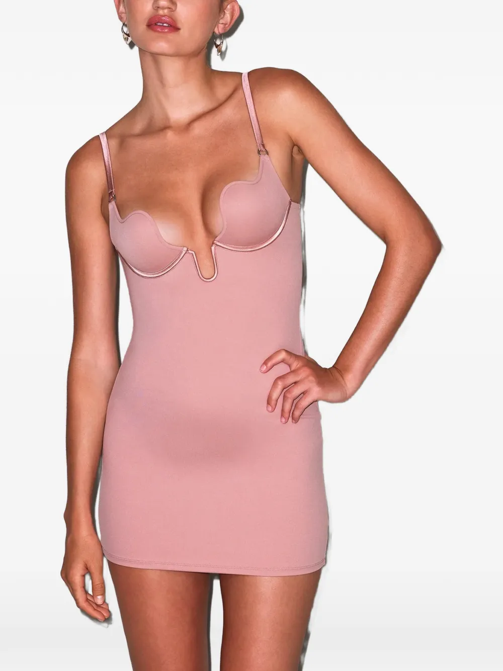 Fleur Du Mal mini-jurk met beugel Roze