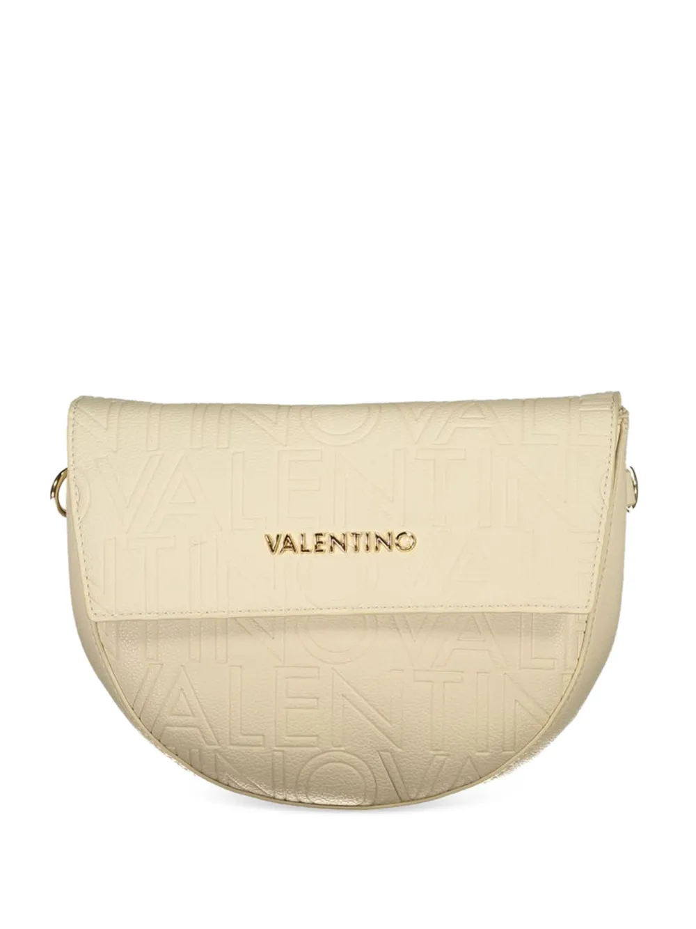 MARIO VALENTINO logo-embossed half-moon clutch bag · OS