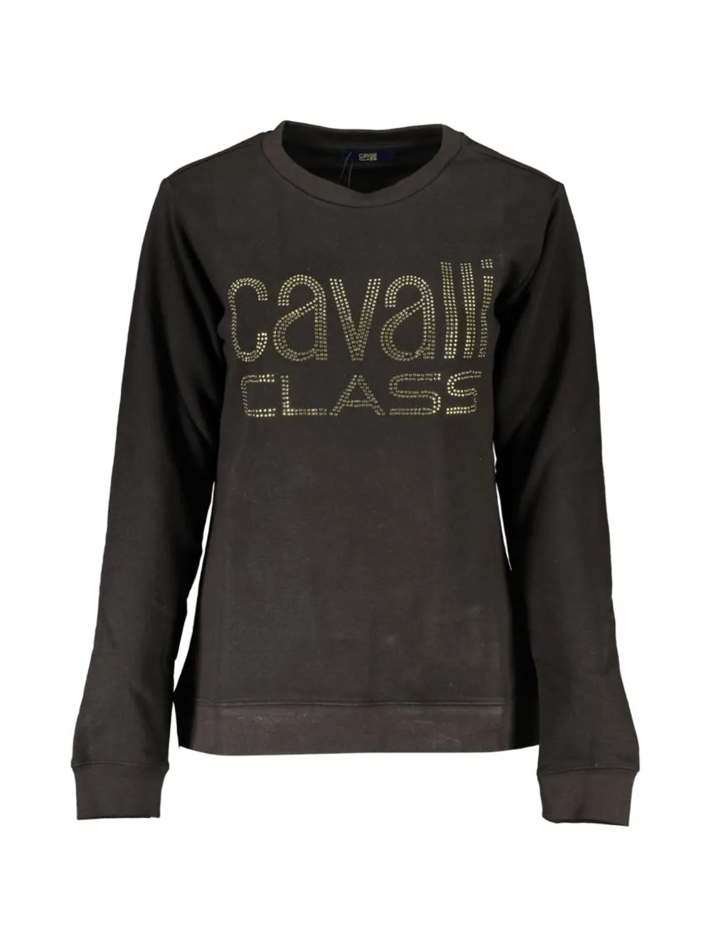 Cavalli Class rhinestone-embellished logo sweatshirt