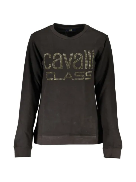 Cavalli Class sudadera con logo de strass