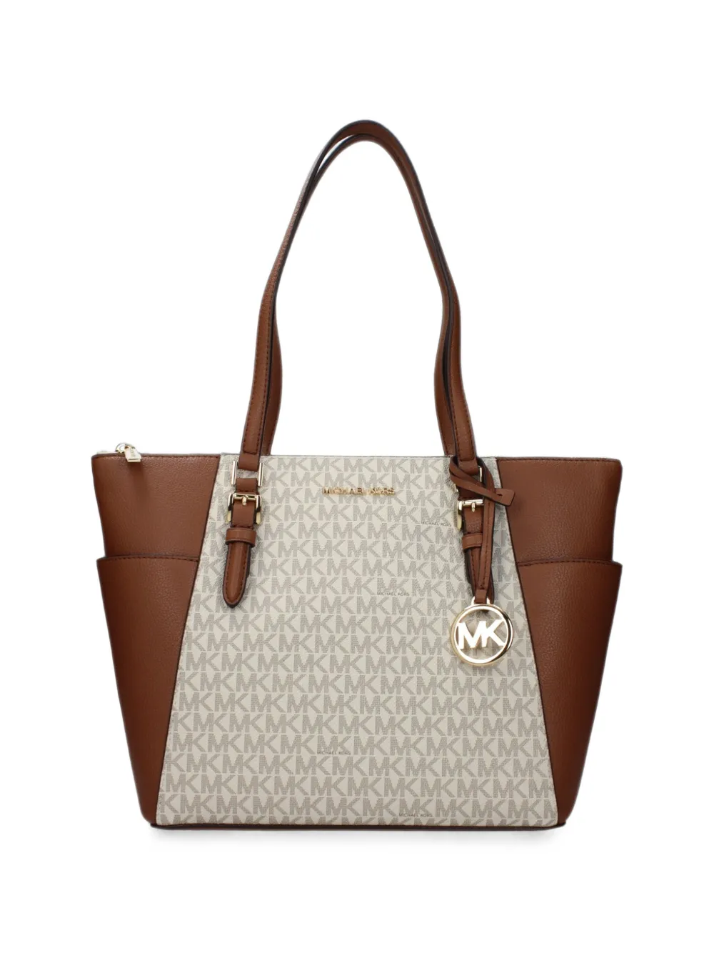 Michael Kors Charlotte logo-print leather tote bag · OS