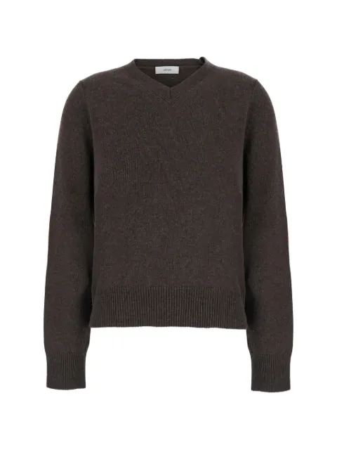 Grifoni V-neck elbow-patch sweater