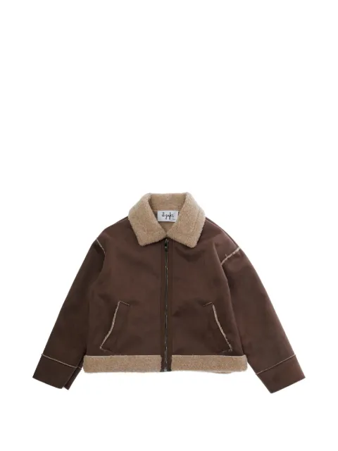 Il Gufo faux-shearling-trim coat