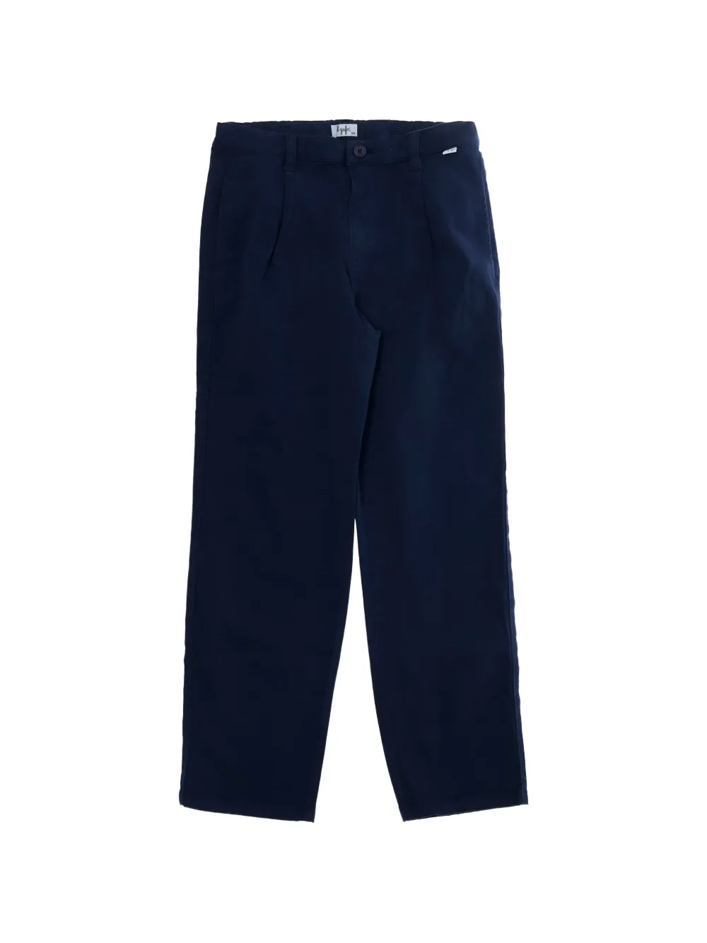 Il Gufo pantalon droit à design plissé - Bleu Il Gufo pantalon droit à design plissé - Bleu