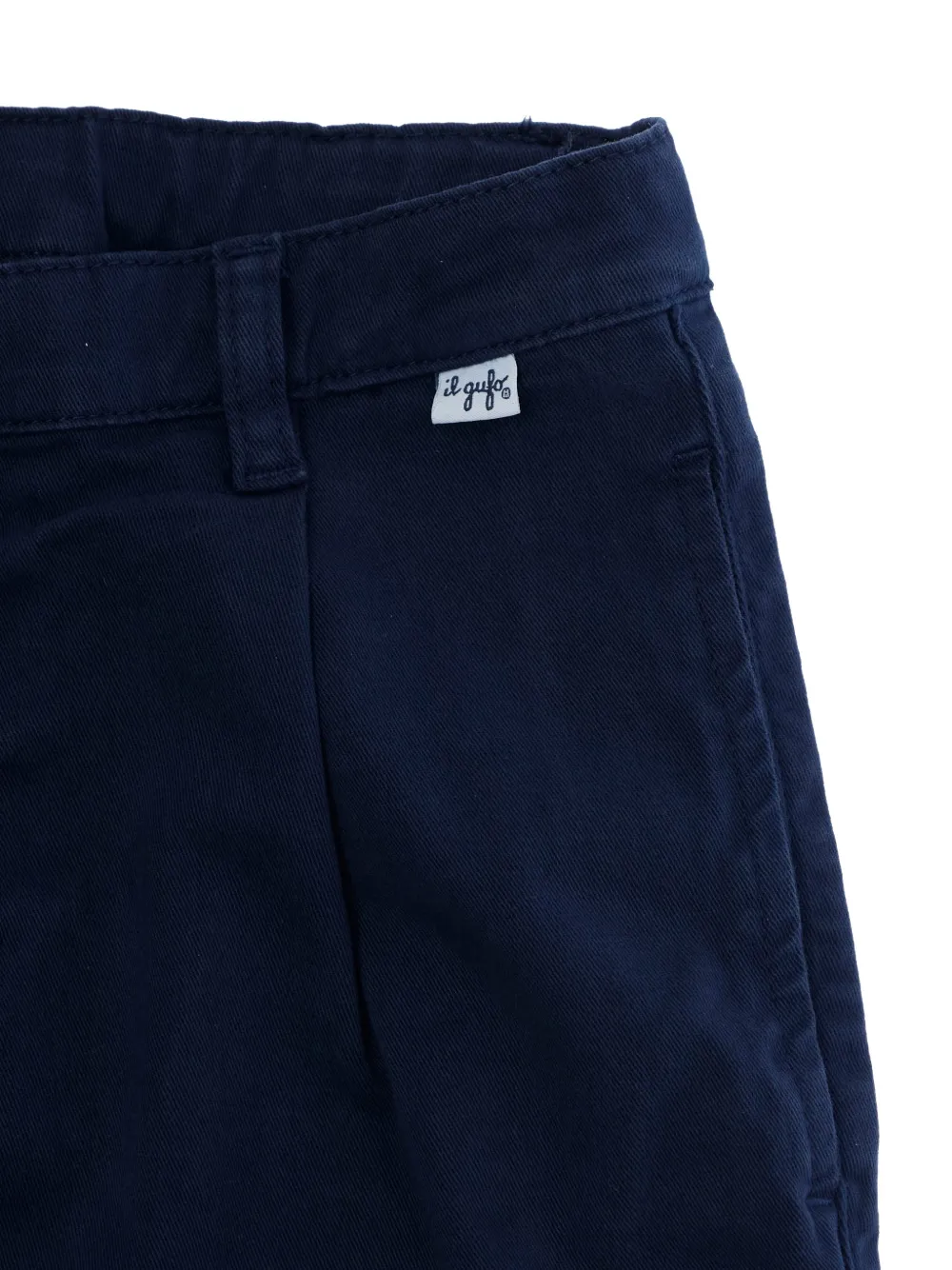Il Gufo pleated straight-leg trousers Blauw