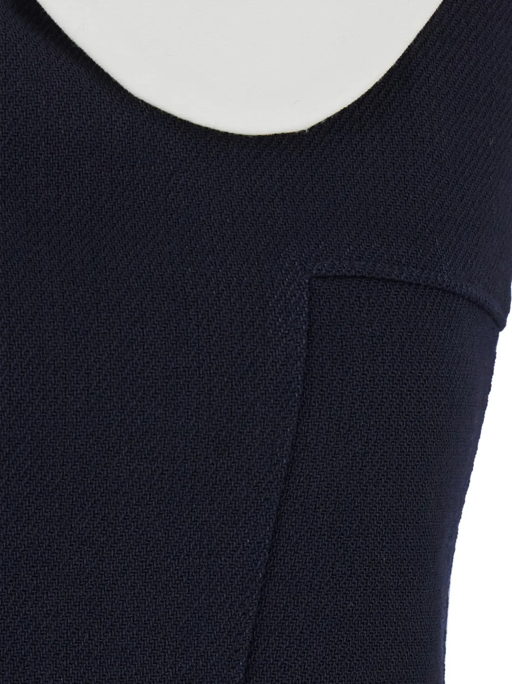 SHUSHU TONG Mouwloze mini-jurk met Peter Pan-kraag Blauw