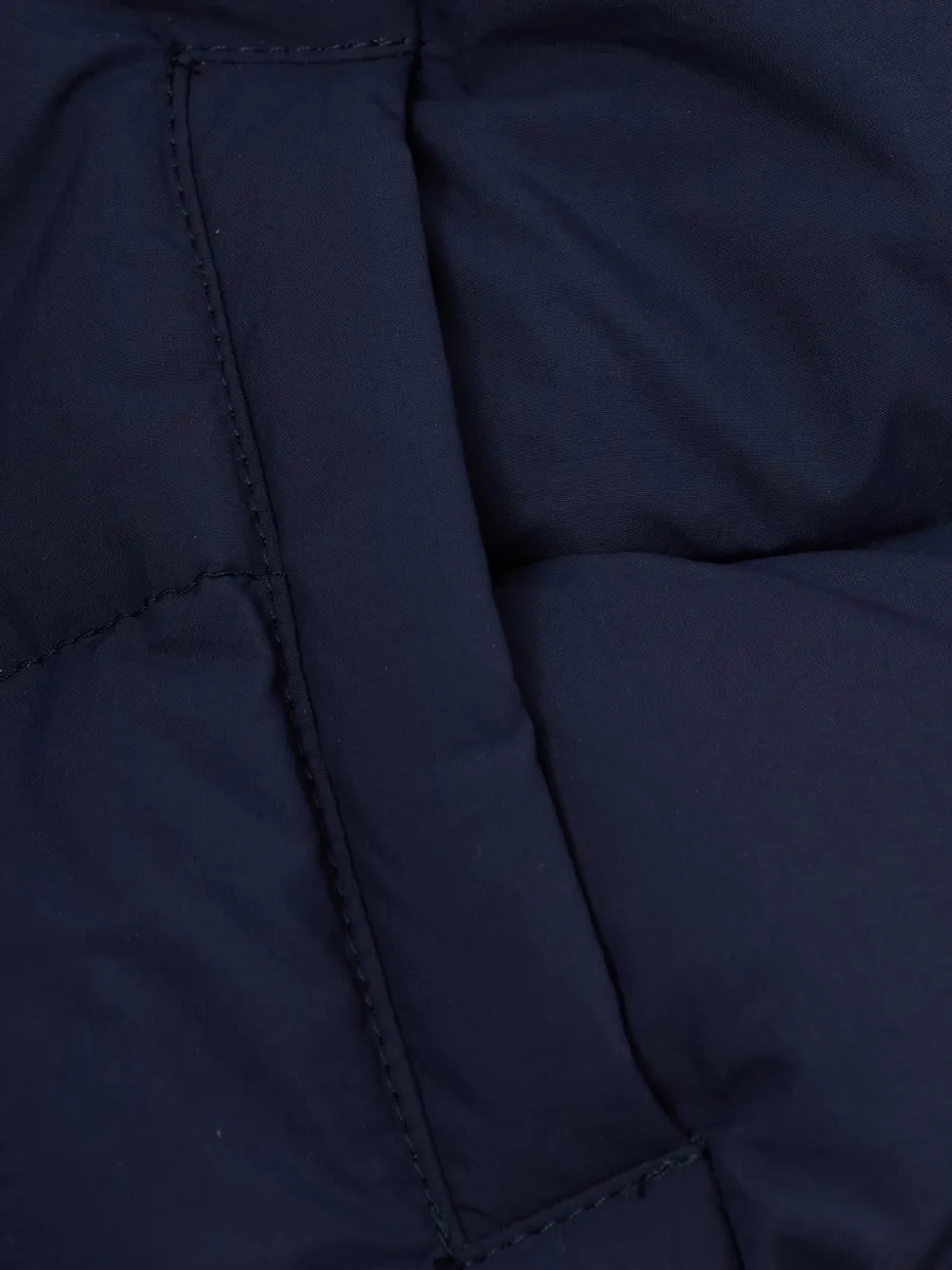 Il Gufo fur-trim quilted coat Blauw