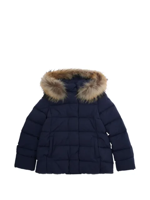 Il Gufo fur-trim quilted coat