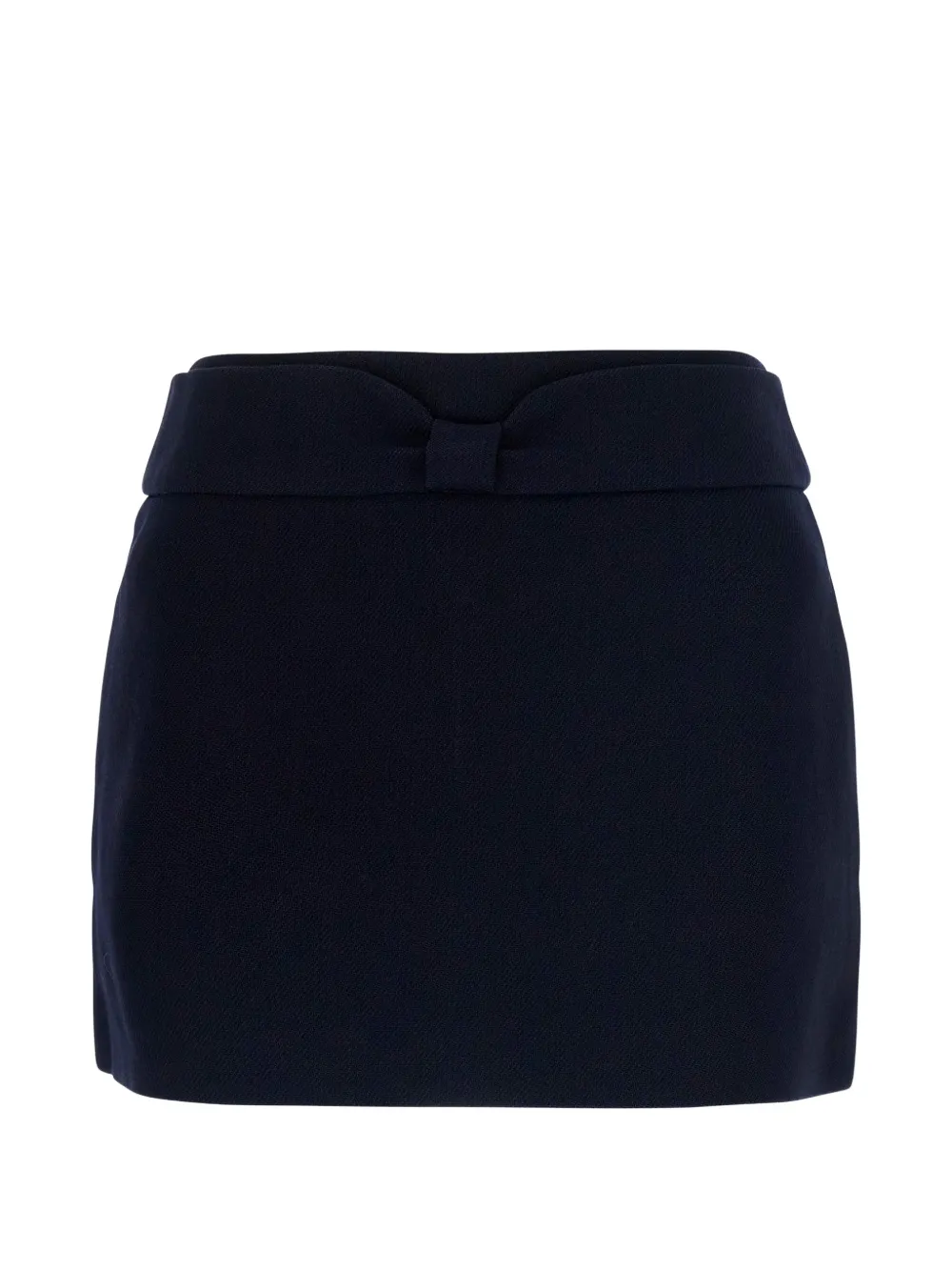 SHUSHU/TONG bow-detail wool mini skirt