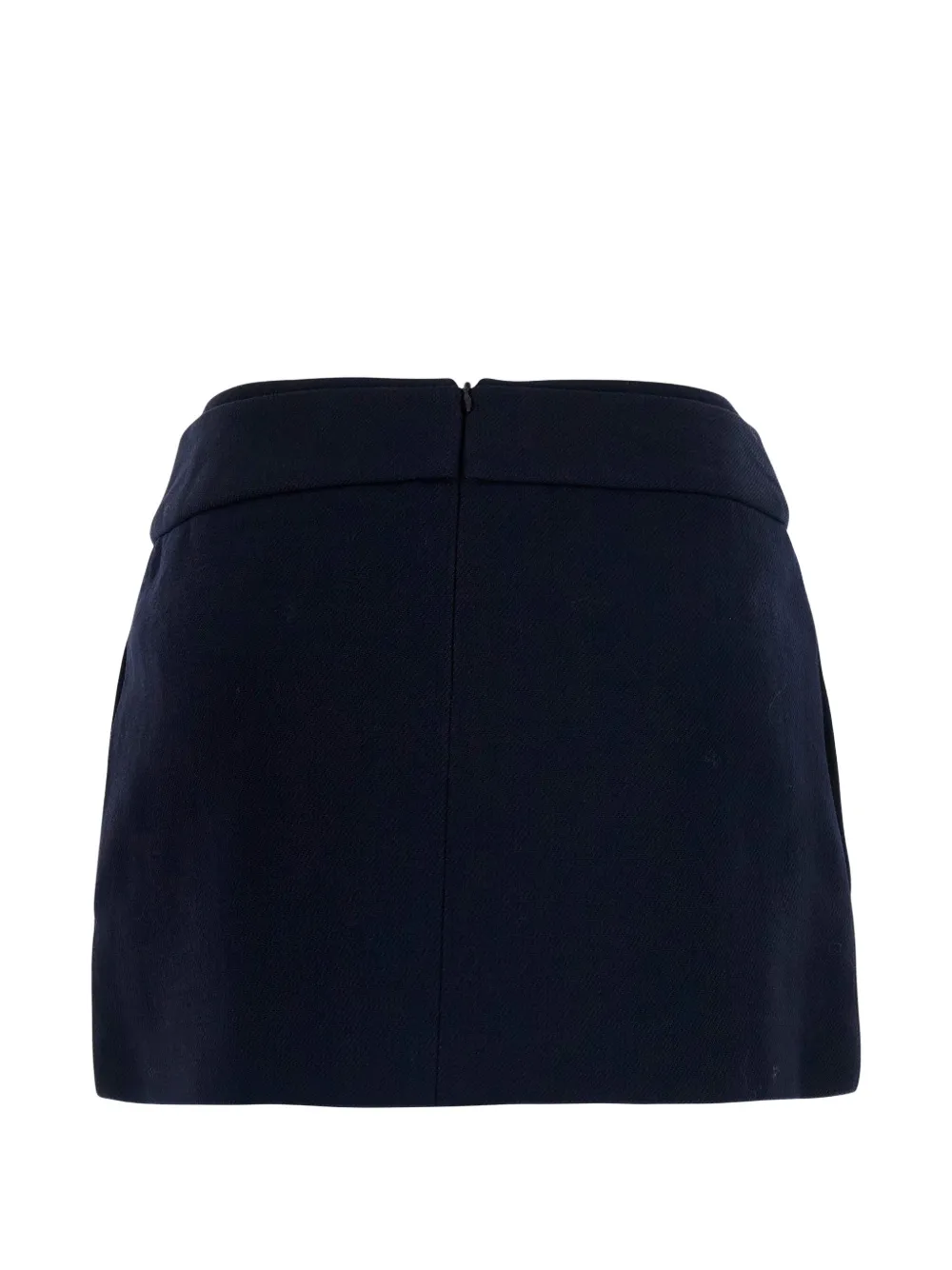 SHUSHU TONG bow-detail wool mini skirt Blauw