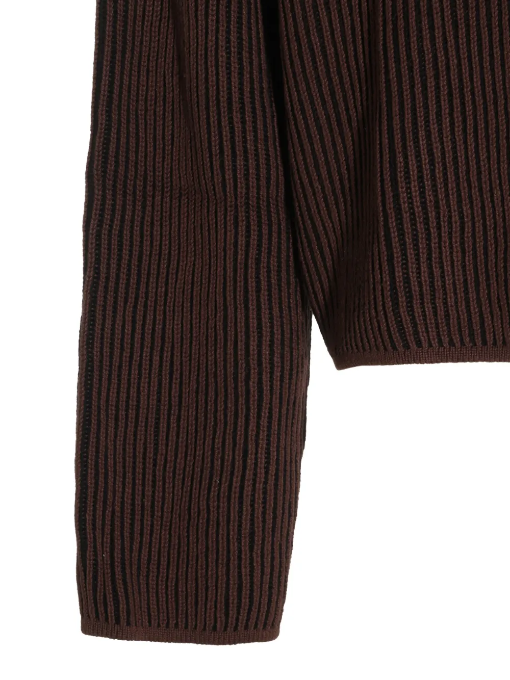 Daily Paper Mole Dias logo-patch ribbed-knit sweater Bruin