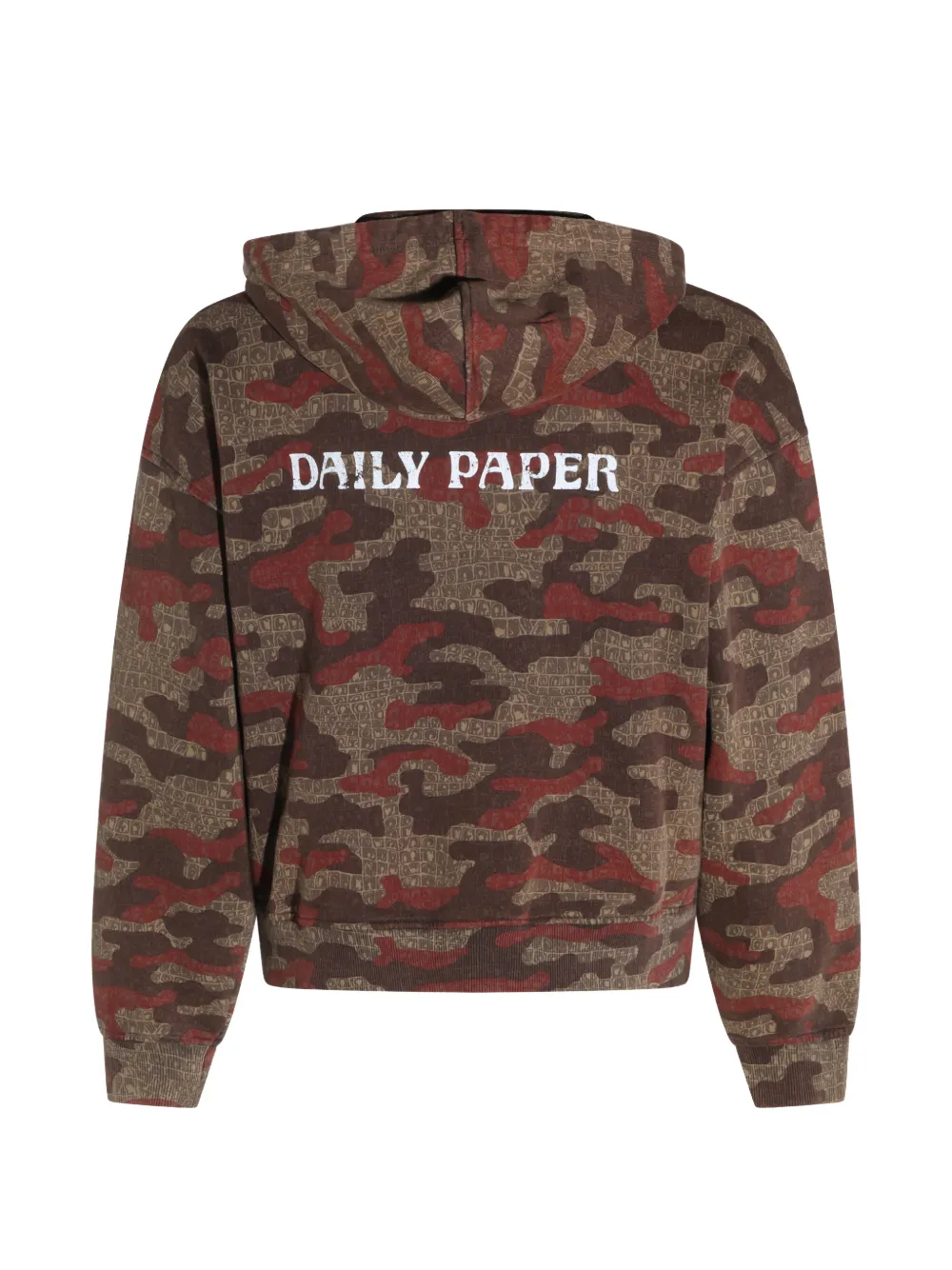 Daily Paper camouflage-print zip-up hoodie Bruin
