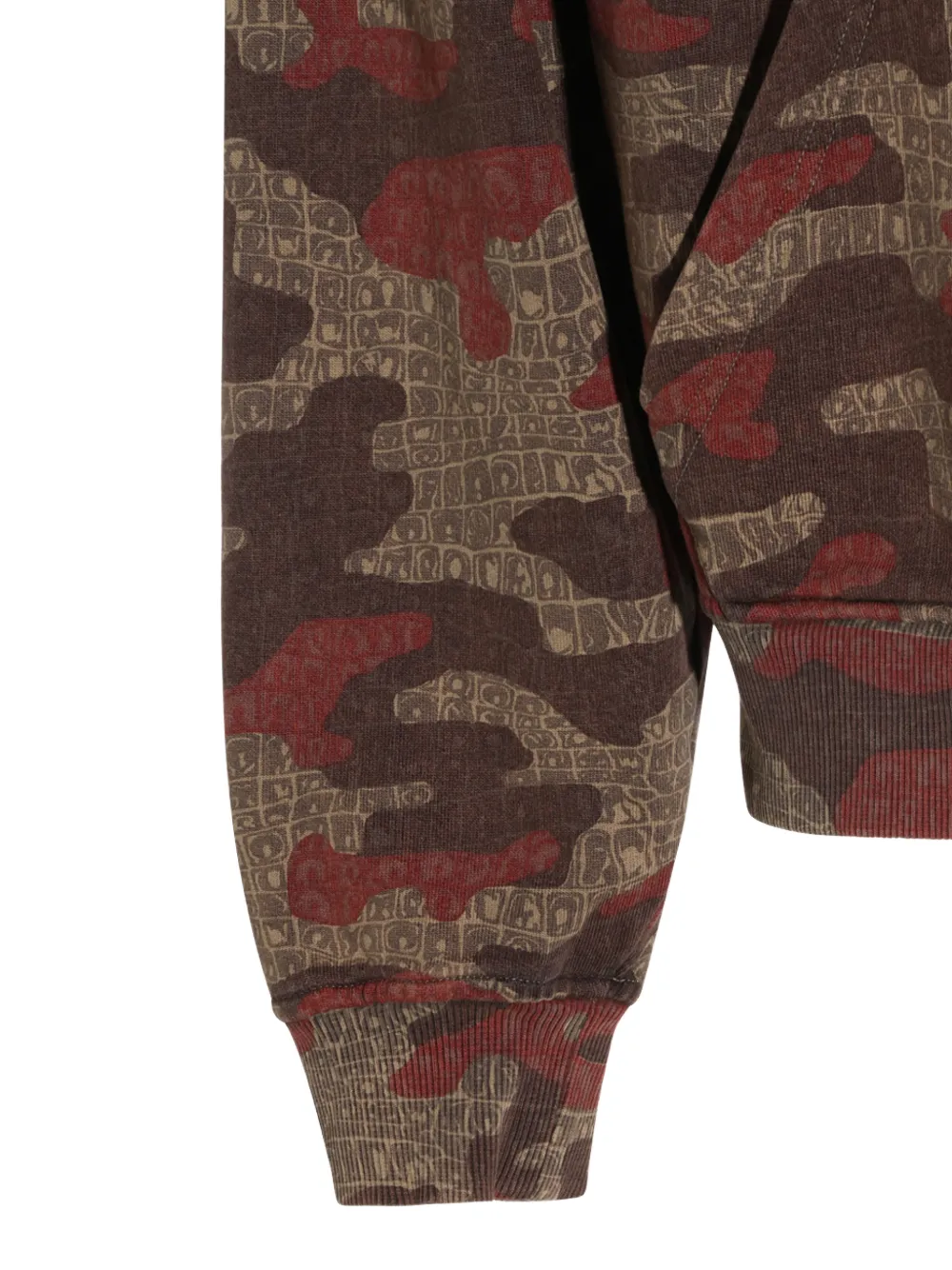 Daily Paper camouflage-print zip-up hoodie Bruin